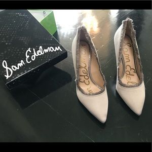 Sam Edelman light gray heels size 8